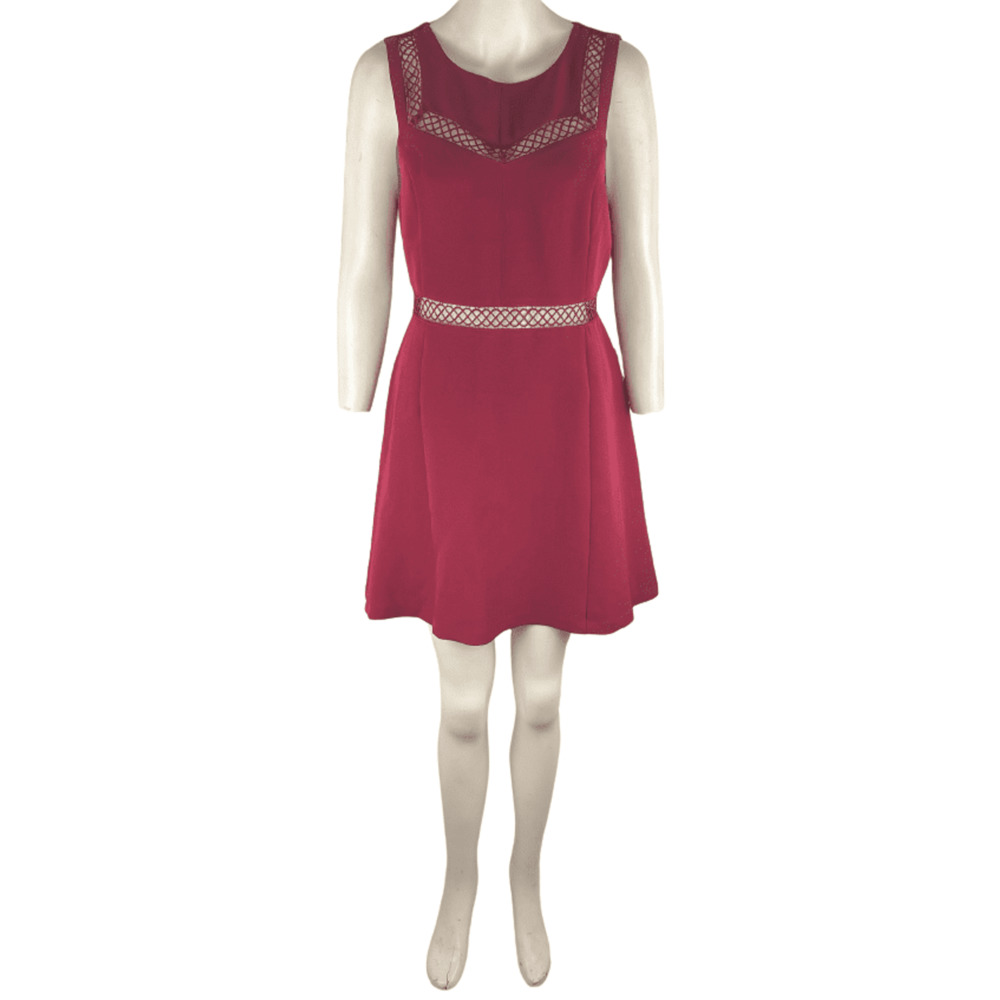 Express women's wine short dress size 8